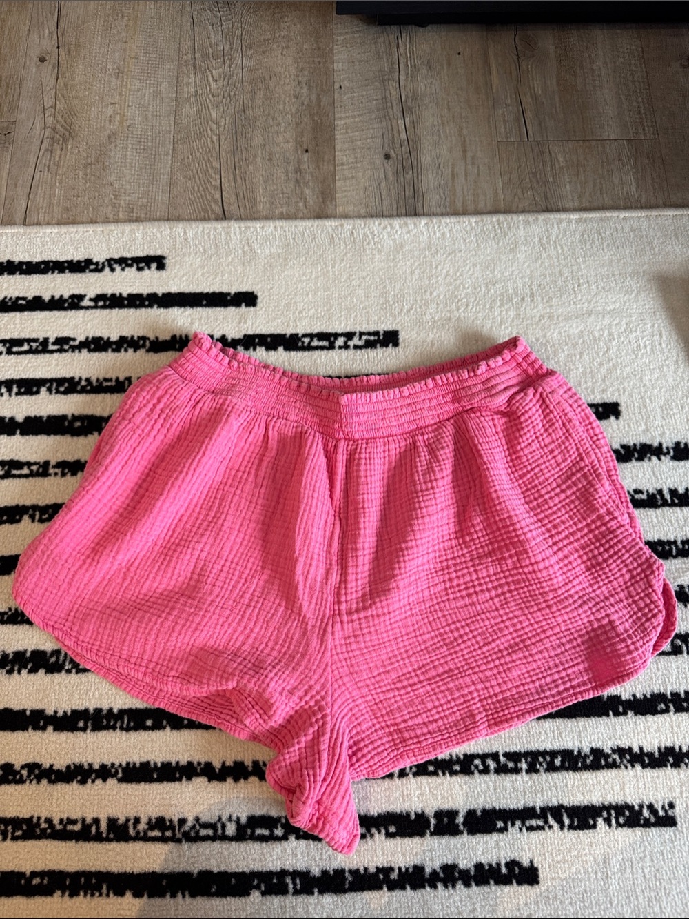 Women's Pink Gauze Shorts